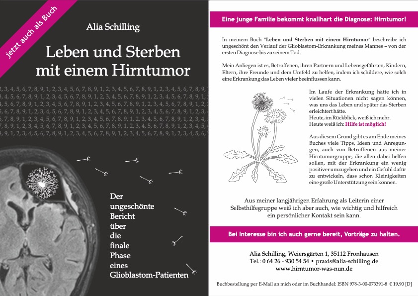 "Leben und Sterben mit einem Hirntumor" Der ungeschönte Bericht über die finale Phase eines Glioblastom-Patienten